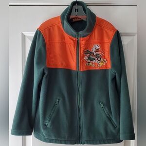 Peak Season by Isaac Morris Child Miami Hurricanes Fleece Jacket - Size S 8- GUC